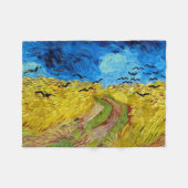 Korenveld met kraaien, Van Gogh Fleece Deken (Voorkant (Horizontaal))