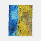 Korenveld met kraaien, Van Gogh Fleece Deken (Voorkant)