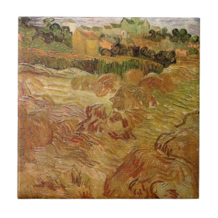 Korenvelden bij Auvers van Vincent van Gogh Tegeltje