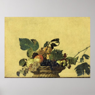 Korf met fruit van Caravaggio Poster