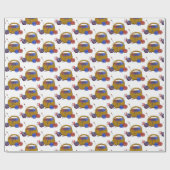 Korf met ganzennaalden cadeaupapier (Vlak)