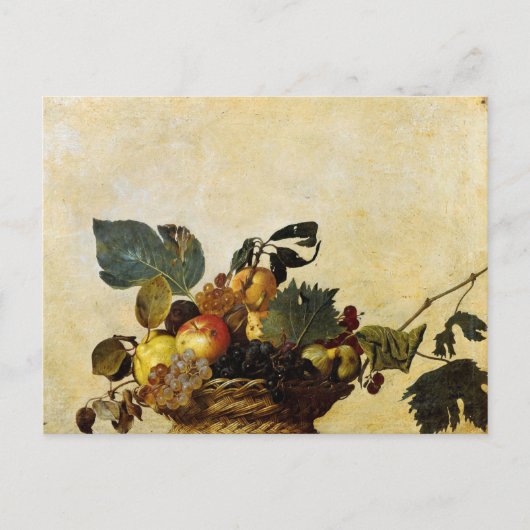 Korf op fruit van het Briefkaart Caravaggio (Voorkant)