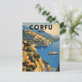 Korfoe Griekenland Briefkaart (Staand voorkant)
