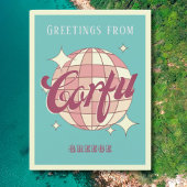 Korfoe Griekenland Retro  Partij Briefkaart