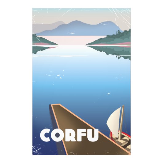 Korfoe Reisposter Foto Afdruk (Voorkant)