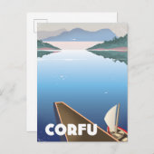 Korfoe Reisposter Uitnodiging Briefkaart (Voorkant / Achterkant)