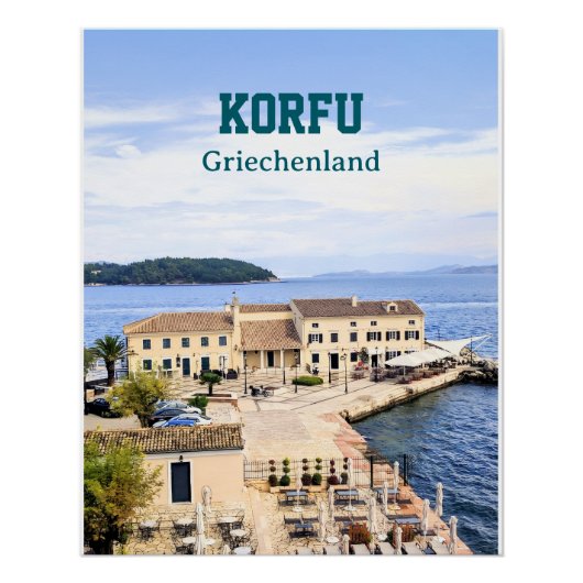 Korfu Griechenland Perfect Poster (Voorkant)
