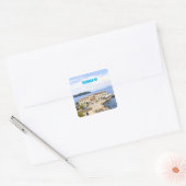 Korfu Griechenland Vierkante Sticker (Envelop)