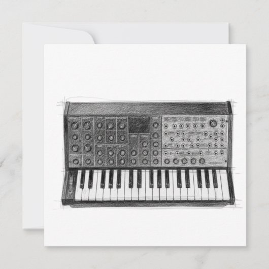Korg MS 20 Geburtstagskarte (Voorkant)