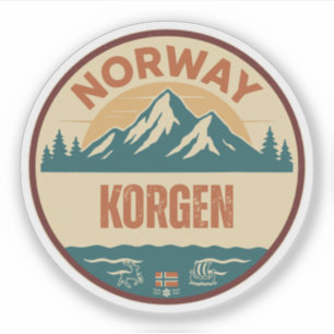 Korgen, Noorwegen Noorwegen Sticker