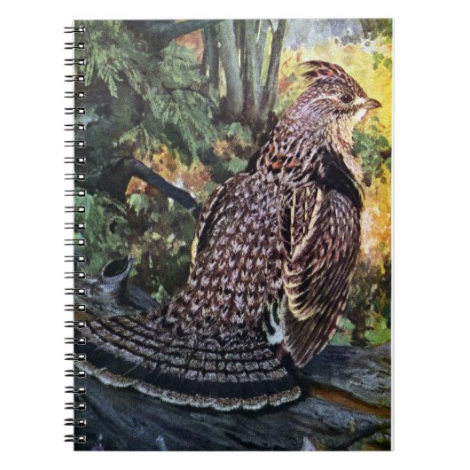 Korhoen in het bos notitieboek (Voorkant)