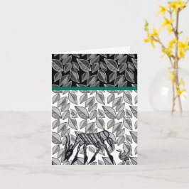 Korhogo-geïnspireerd Wenskaart Kaart