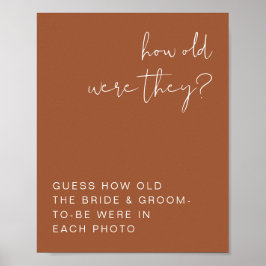 KORIANDER Boho Terracotta Hoe oud waren ze bord Poster