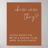 KORIANDER Boho Terracotta Waar waren ze bordje Poster (Voorkant)