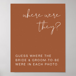 KORIANDER Boho Terracotta Waar waren ze bordje Poster