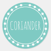 Koriander Kruiden Label (Voorkant)