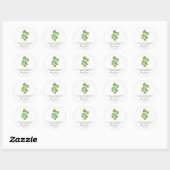 Koriander Memorial Funeral Seed Packet Ronde Sticker (Vel)