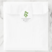 Koriander Memorial Funeral Seed Packet Ronde Sticker (Tas)
