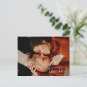 KORIANDER Moderne Foto Dankbare Thanksgiving Briefkaart (Staand voorkant)