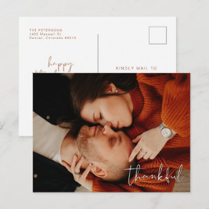 KORIANDER Moderne Foto Dankbare Thanksgiving Briefkaart