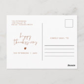 KORIANDER Moderne Foto Dankbare Thanksgiving Briefkaart (Achterkant)