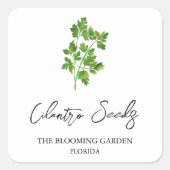 Koriander Seeds label (Voorkant)