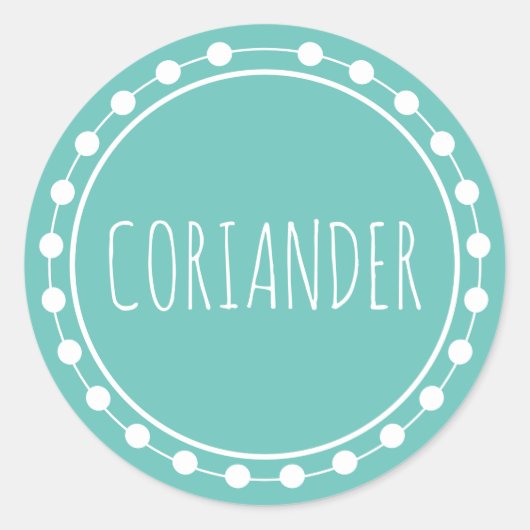 Koriander Spice Label (Voorkant)