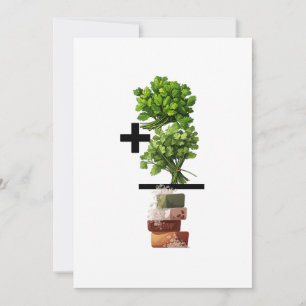 Koriander Wiskunde – Grappige Anti-Koriander Feestdagenkaart