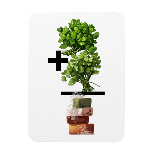 Koriander Wiskunde – Grappige Anti-Koriander Magneet (Verticaal)