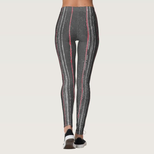 KORIN JAPANESE PATROON AFDRUKTE LEGGINGS IN GRAY (Achterkant)