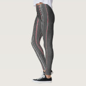 KORIN JAPANESE PATROON AFDRUKTE LEGGINGS IN GRAY (Links)