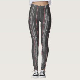 KORIN JAPANESE PATROON AFDRUKTE LEGGINGS IN GRAY
