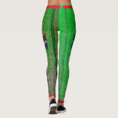 KORIN JAPANS HOUTBLOKPATROON GEDRUKTE LEGGINGS (Achterkant)