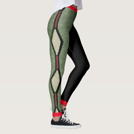 KORIN JAPANS HOUTBLOKPATROON VOOR LEGGINGS (Rechts)