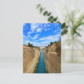 Korinthe Canal Greece Foto Briefkaart (Staand voorkant)