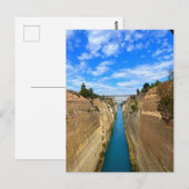 Korinthe Canal Greece Foto Briefkaart (Voorkant / Achterkant)