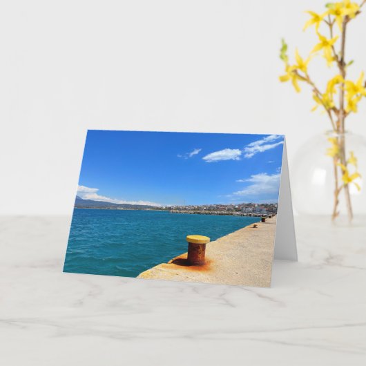 Korinthe Greece Harbour Kaart (Gele Bloem)