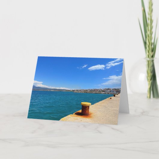 Korinthe Greece Harbour Kaart (Voorkant)