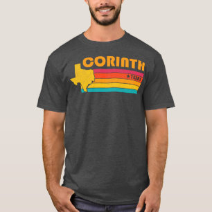 Korinthe Texaanse Vintage Verdrietig Souvenir T-shirt