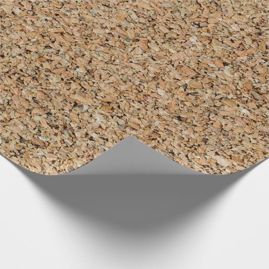 Korkachtergrond textuur en structuurcadeau cadeaupapier (Hoek)