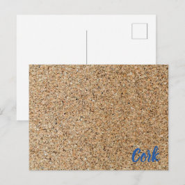 Korkachtergrond textuur en structuurcadeau feestdagenkaart