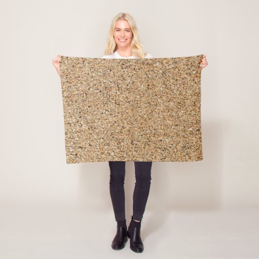 Korkachtergrond textuur en structuurcadeau fleece deken (In situ)