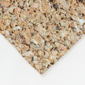 Korkachtergrond textuur en structuurcadeau fleece deken (Hoek)