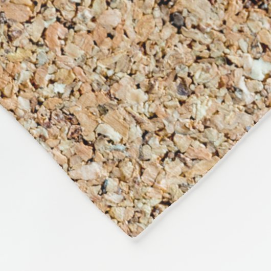 Korkachtergrond textuur en structuurcadeau fleece deken (Hoek)
