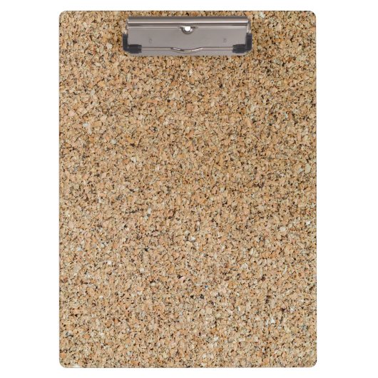 Korkachtergrond textuur en structuurcadeau klembord (Voorkant)