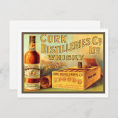 Korkdestilleries Whisky Vintage Ad Briefkaart (Voorkant / Achterkant)