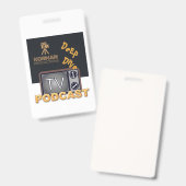 Korman Productions Deep Dive TV Podcast Badge (Voor- en achterkant)