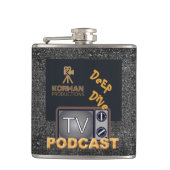 Korman Productions Deep Dive TV Podcast Heupfles (Voorkant)