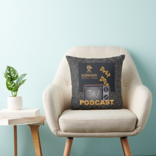 Korman Productions Deep Dive TV Podcast Kussen
