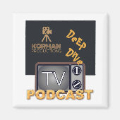 Korman Productions Deep Dive TV Podcast Magneet (Voorkant)